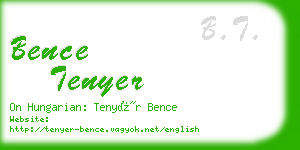 bence tenyer business card